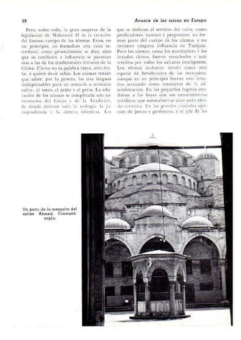 LAMINA 28072: Patio de la mezquita de Ahmed, Estambul