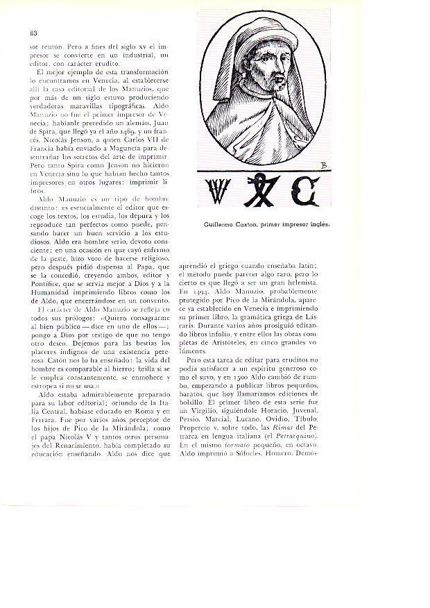 LAMINA 28092: William Caxton, primer impresor ingles