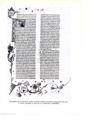 LAMINA 28091: Pagina de las Epistolas de San Jeronimo