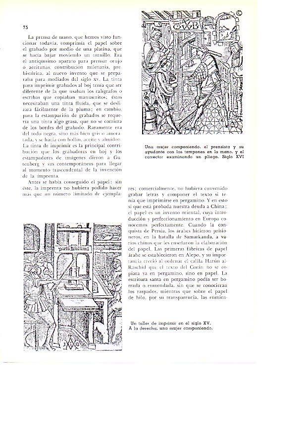 LAMINA 28090: Taller de imprimir del siglo XV