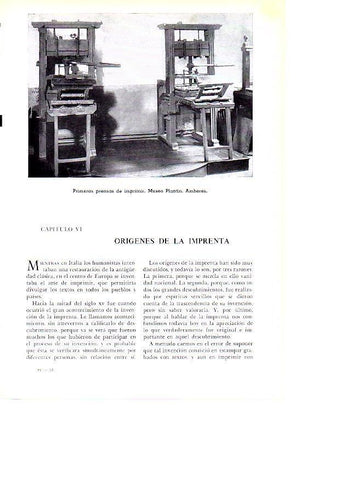 LAMINA 28089: Primeras prensas de imprimir en el Museo de Amberes
