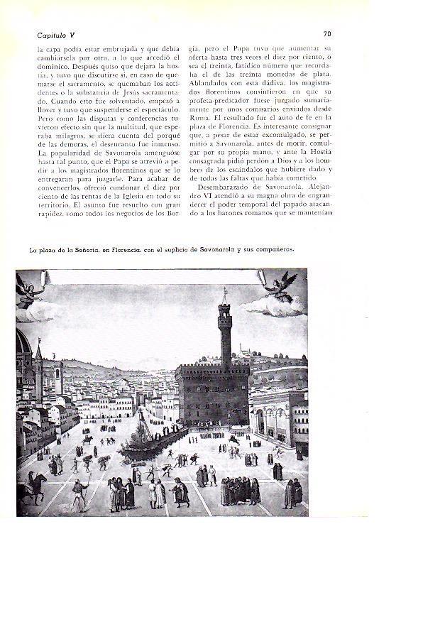 LAMINA 28087: Plaza de la Signoria en Florencia