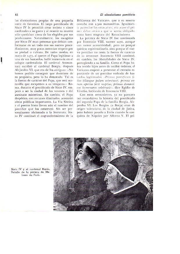 LAMINA 28083: Sixto IV y el cardenal Riario