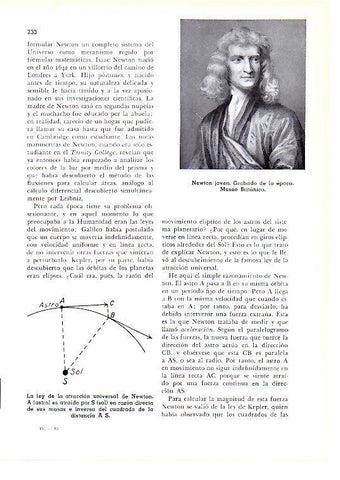 LAMINA 28169: Retrato de Newton de joven