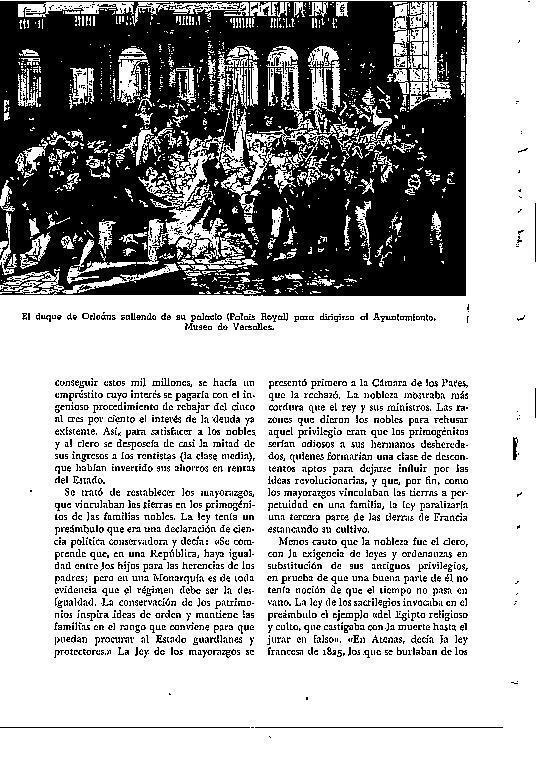 LAMINA 28259: El Duque de Orleans saliendo del Palais Royal