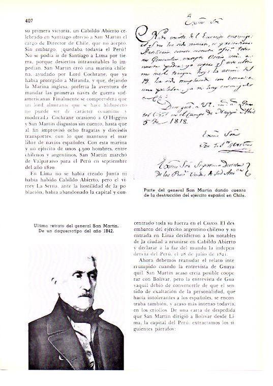 LAMINA 28255: Ultimo retrato del general San Martin