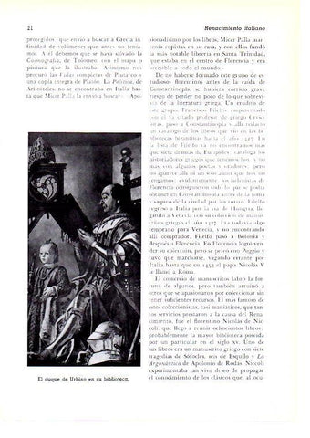 LAMINA 28252: El Duque Urbino en su biblioteca