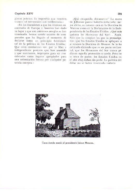 LAMINA 28248: Casa natal del presidente Monroe de Estados Unidos
