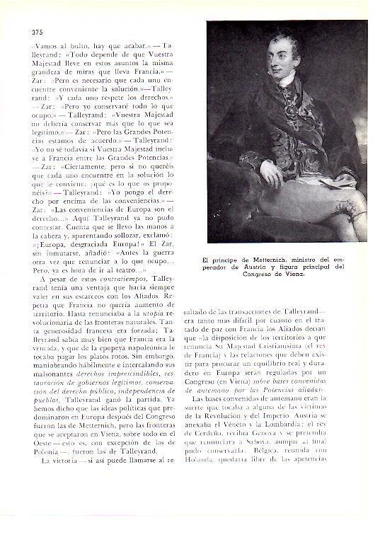 LAMINA 28239: El principe de Metternich de Austria