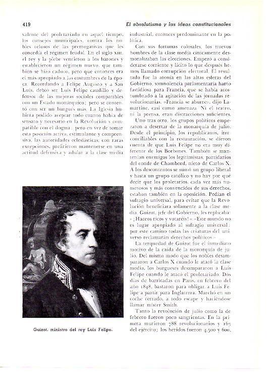 LAMINA 28261: Guizot, ministro del rey Luis Felipe