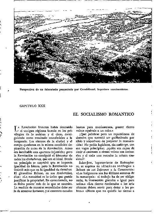 LAMINA 28275: Perspectiva de un falansterio proyectado por Considerant