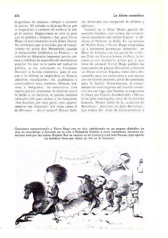 LAMINA 28269: Caricatura representando a Victor Hugo con un feto