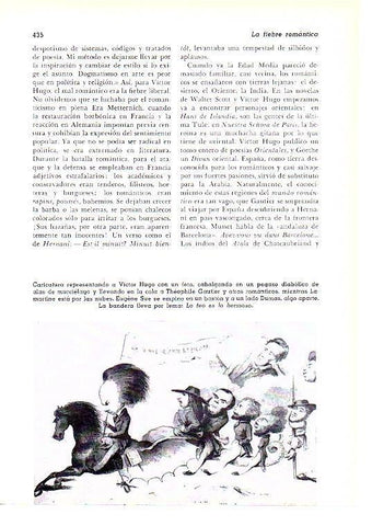 LAMINA 28269: Caricatura representando a Victor Hugo con un feto