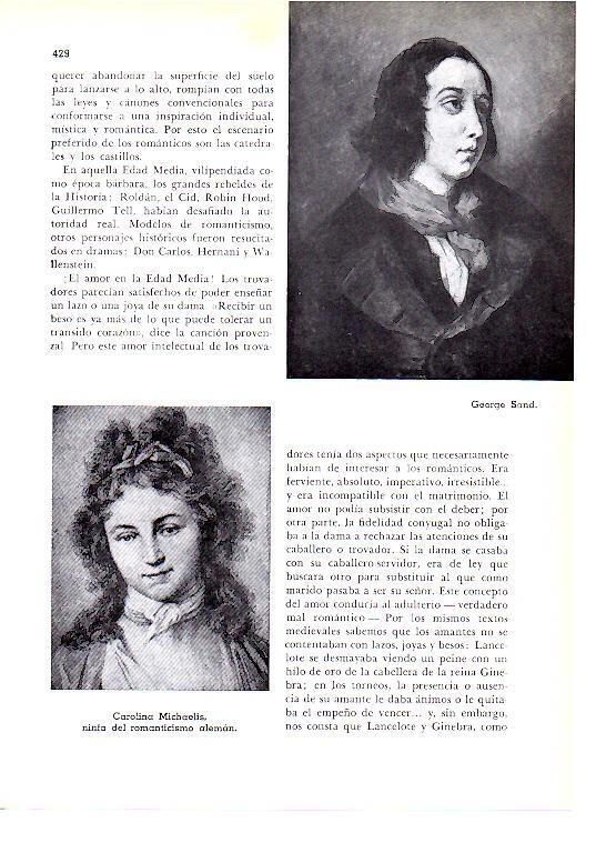 LAMINA 28266: George Sand y Carolina Michaelis