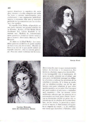 LAMINA 28266: George Sand y Carolina Michaelis