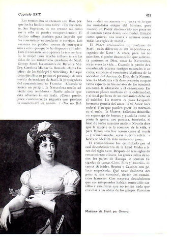 LAMINA 28265: Madame de Stael, por Gerard