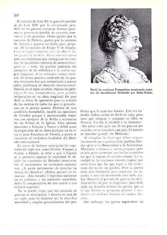 LAMINA 28195: Perfil de Madame de Pompadour, grabado de Saint Aubin