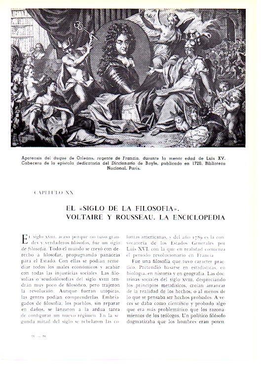 LAMINA 28192: Apoteosis del duque de Orleans, grabado del 1720