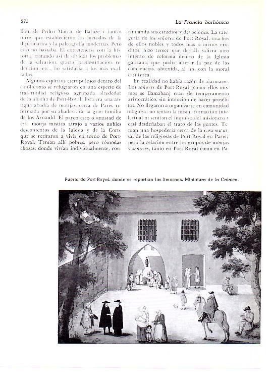 LAMINA 28189: Puerta de Port Royal, miniatura de la Cronica