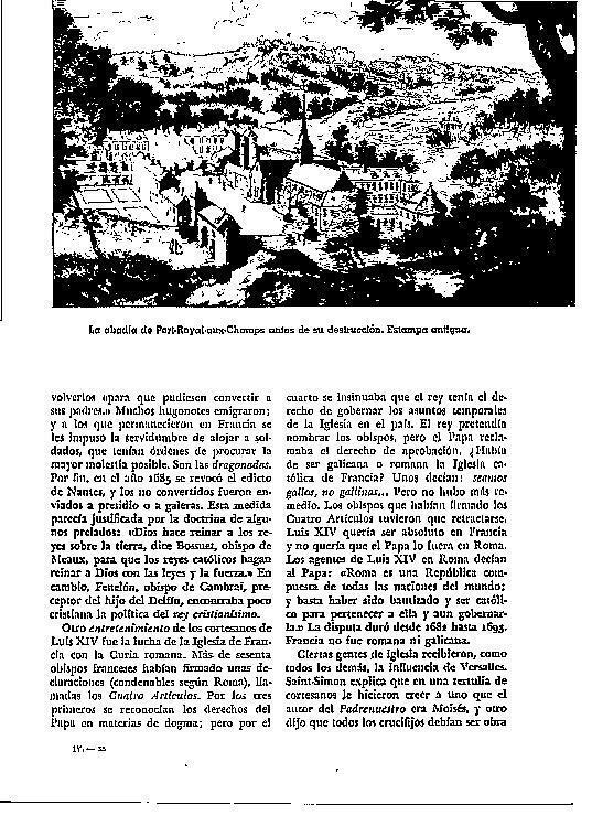 LAMINA 28188: Abadia de Port Royal aux Champs antes de su destruccion
