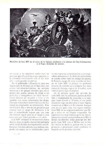 LAMINA 28186: Medallon de Luis XIV en el carro de la Iglesia