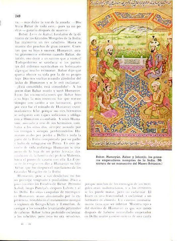 LAMINA 28177: Babar, Hamayun, Akbar y Jehanjir de India
