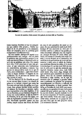 LAMINA 28183: Patio central del palacio de Luis XIII en Versalles