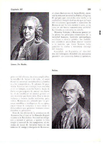 LAMINA 28199: Linneo, por Roslin y retrato de Buffon