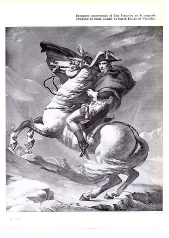 LAMINA 28229: Bonaparte atravesando el San Bernardo en Italia, por David