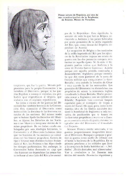 LAMINA 28227: Primer retrato de Napoleon