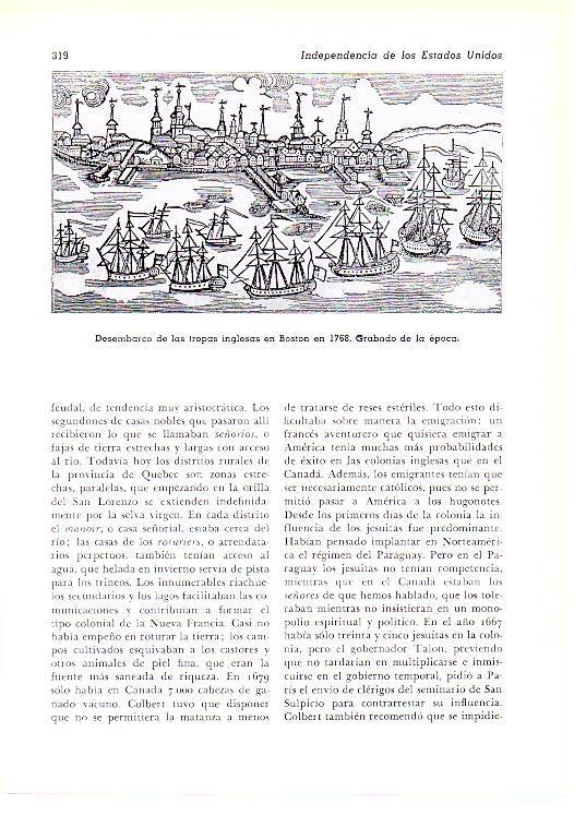 LAMINA 28211: Desembarco de las tropas de Inglaterra en Boston en 1768