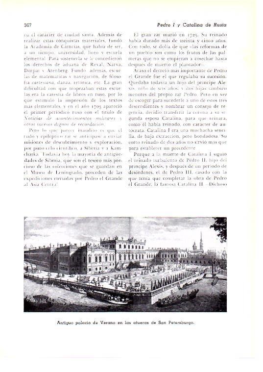 LAMINA 28205: Antiguo palacio deVerano en San Petersburgo