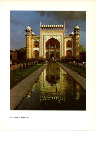 LAMINA 27870: El Taj Majal en Agra, India