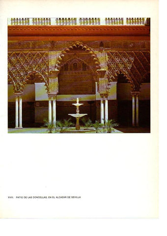 LAMINA 27863: Patio de las Doncellas del Alcazar de Sevilla