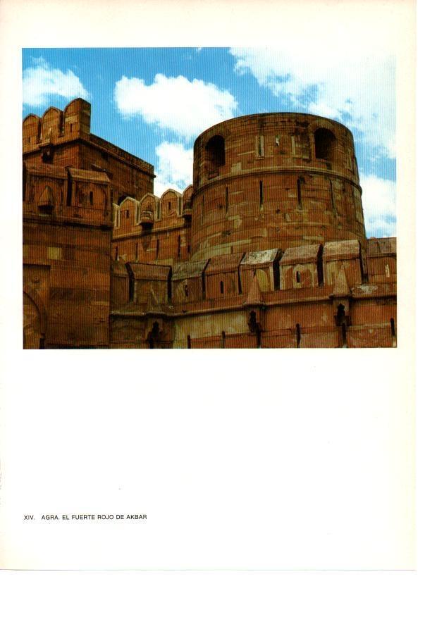 LAMINA 27861: Fuerte rojo de Akbar, Agra, India