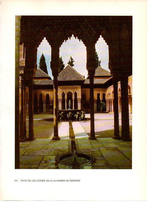 LAMINA 27857: Patio de los Leones de la Alhambra de Granada