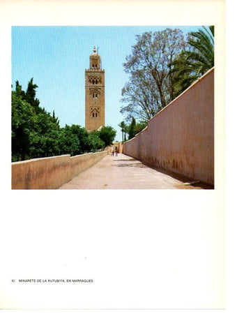 LAMINA 27856: Minarete de la Kutubiya en Marraquesh, Marruecos