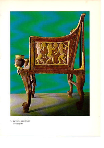 LAMINA 27907: Perfil del Trono de Satamon, Egipto