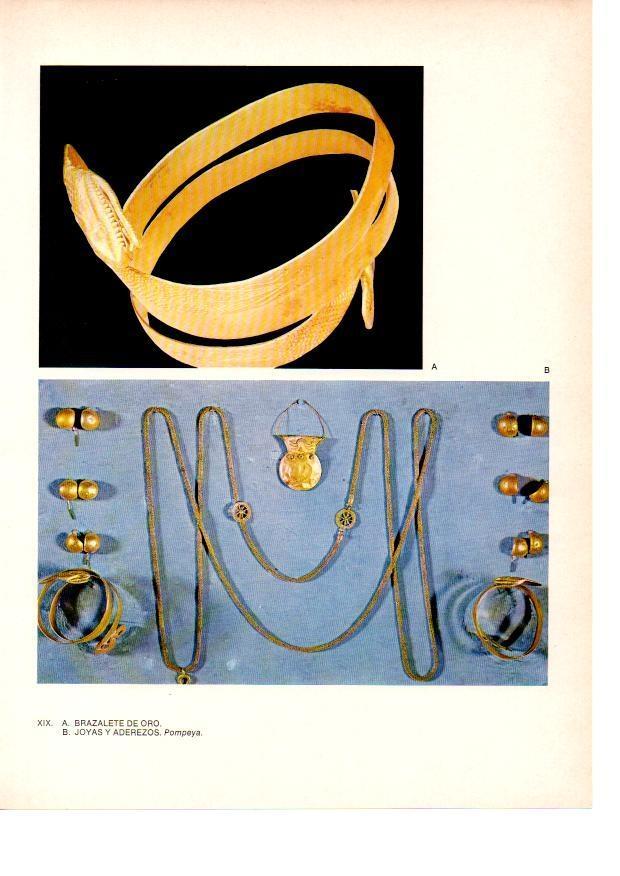 LAMINA 27808: Pompeya. Joyas de oro