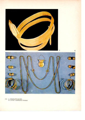 LAMINA 27808: Pompeya. Joyas de oro