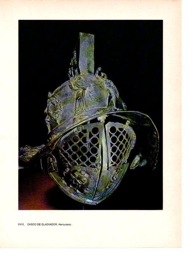 LAMINA 27807: Pompeya. Casco de gladiador