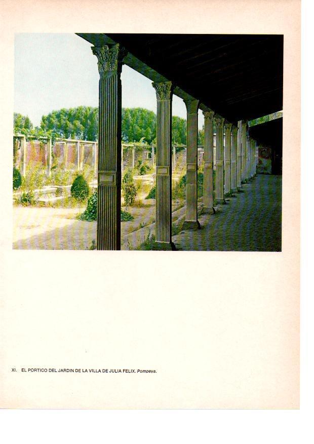 LAMINA 27800: Portico del Jardin de la Villa de Julia Felix, Pompeya