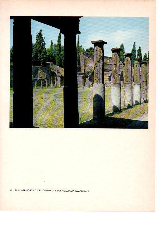 LAMINA 27796: Cuartel de los gladiadores, Pompeya