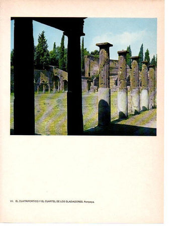 LAMINA 27796: Cuartel de los gladiadores, Pompeya