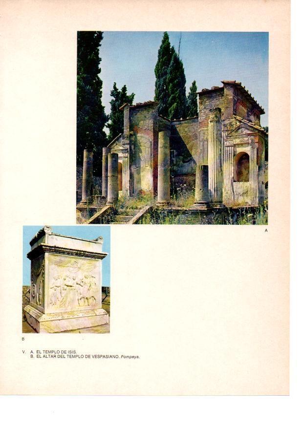 LAMINA 27794: Templo de Isis y Altar de Vespasiano. Pompeya