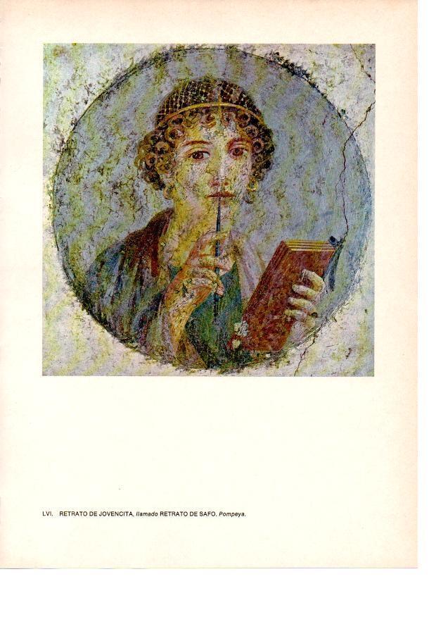 LAMINA 27845: Retrato de jovencita, Pompeya