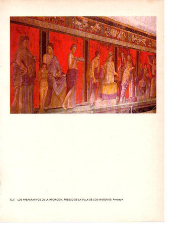 LAMINA 27834: Fresco de la Villa de los Misterios de Pompeya