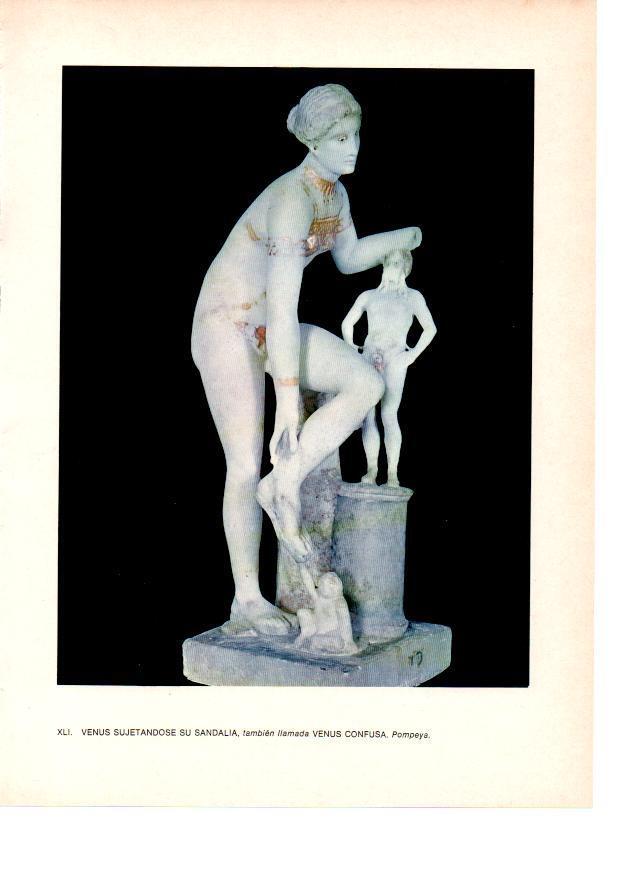 LAMINA 27830: Venus sujetandose una sandalia, Pompeya