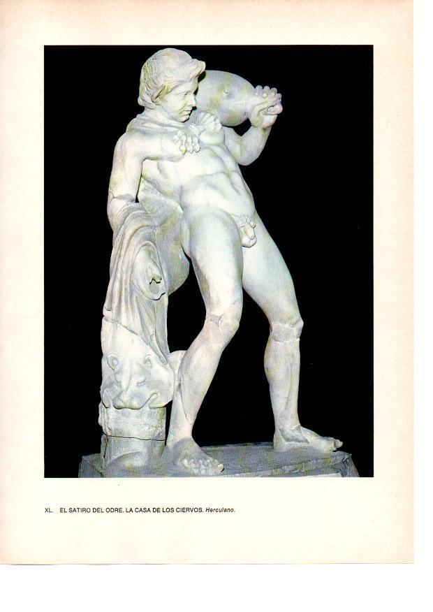 LAMINA 27829: El satiro del odre, Pompeya