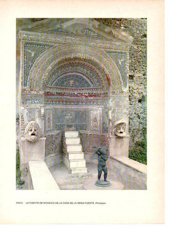 LAMINA 27822: Fuente del Mosaica de la Casa de la Gran Fuente, Pompeya